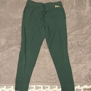 PINK Victoria's Secret Kids Forest Green Joggers